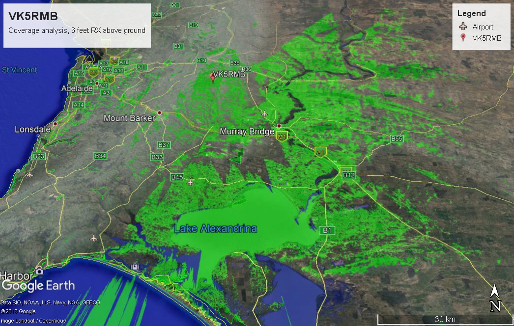 VK5RMB regional coverage plot